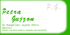 petra gujzon business card